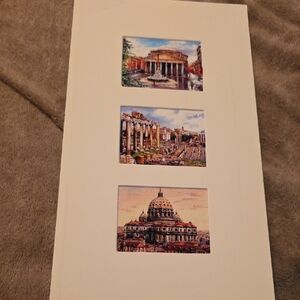 💥FALL SALE💥 Classic Architectural Art Print Trio Landmarks Rome Italy